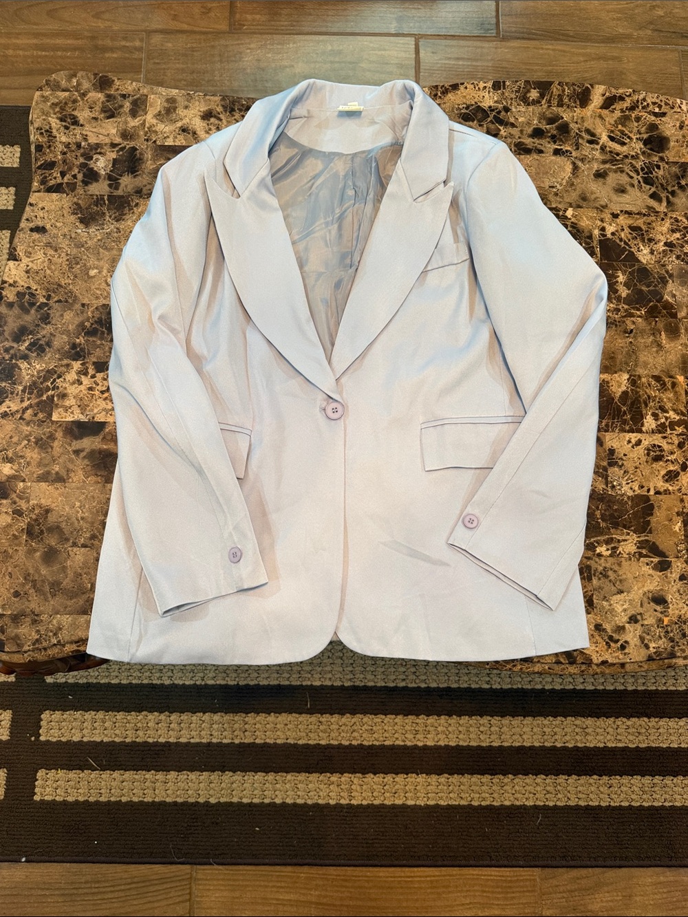 Light Lavender Single-Button Women's Blazer